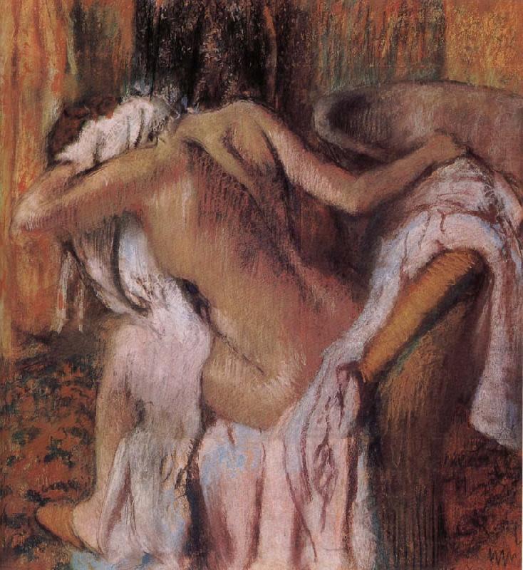 Edgar Degas After bath china oil painting image